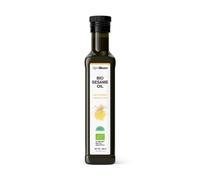 GymBeam Olio di Sesamo BIO - Olio Vegetale di Alta Qualità dall'Aroma Nocciolato, Ideale per Piatti Freddi, Olio di Sesamo Biologico con Spremitura a Freddo, Ricco di Grassi Insaturi, 250 ml