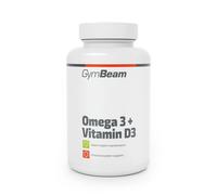 GymBeam Omega 3 e Vitamina D3 90 Capsule di grassi sani con acido