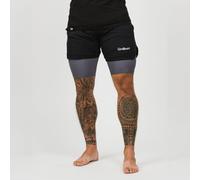 GymBeam Pantaloncini da uomo 2in1 Black Grey XL