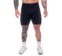 GymBeam Pantaloncini uomo slim senza cuciture, neri e grigi 1 St