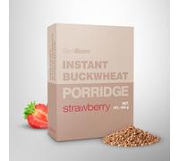 GymBeam Porridge Grano Saraceno Istantaneo - Senza Glutine, Per Colazioni Veloci, Ricco Di Proteine, Povero Di Grassi, Senza Zuccheri Aggiunti, Adatto a Vegani (450 g, Fragola)