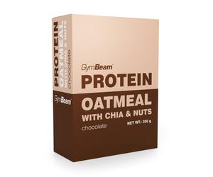 GymBeam Protein Oatmeal with chia & nuts 350 g Frutti di Bosco