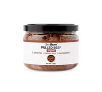 GymBeam Pulled Beef - Carne di Manzo Ready-to-Eat, Carne Succosa e Tenera da Bovini di Prima Scelta, Alte Proteine e Bassi Grassi, Senza Glutine e Lattosio, Ideale per Hamburger e Tortillas, 250g
