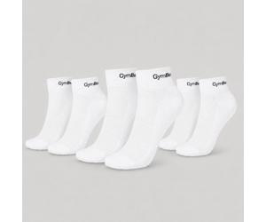 GymBeam Quarter Socks 3Pack White L