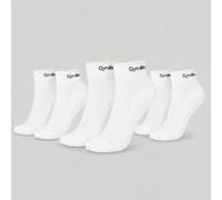 GymBeam Quarter Socks 3Pack White M