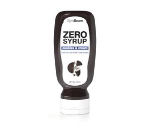 GymBeam Sciroppo ZERO 320 ml, Dolcificante Liquido con Zero Calorie, Sapore Delizioso, Consistenza Cremosa, Ottimo per Pancake, Crêpe, Waffle, Porridge (320 ml (Confezione da 1), Cookies & Cream)
