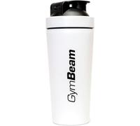 GymBeam Shaker in Acciaio Inossidabile, Shaker da Palestra da 750ml, Leggero e Resistente, Non Assorbe gli Odori, Ideale per Bevande Fredde, Protein Shaker di Alta Qualità (Bianco)