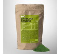 GymBeam Spirulina BIO in Polvere 250g, Ricca di Vitamine B1, B2, B6, Ferro, Iodio, Proteine e Amminoacidi Essenziali, Basso Contenuto di Grassi, Senza Conservanti, per Bevande e Frullati, Vegana