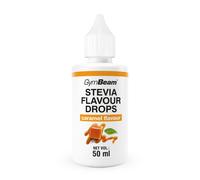 GymBeam Stevia Flavour Drops 50 ml Caramello