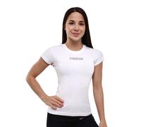 GymBeam T-shirt donna FIT slim in cotone bianca 1 St