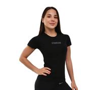 GymBeam T-shirt donna FIT slim in cotone nera 1 St