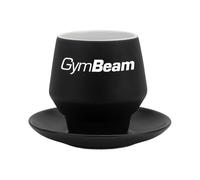 GymBeam Tazza in Ceramica Elegante con Finitura Opaca, Tazze Cappuccino comode da Maneggiare, Adatte a Lavastoviglie e Microonde, Perfette per Caffè o Tè, Fornite con Piattino (190 ml)