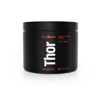 GymBeam Thor Pre-Workout per migliorare le prestazioni sportive con caffeina aroma Strawberry & Kiwi 210 g