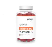 GymBeam Vitamín D3 Yummies 50 cps Fragola