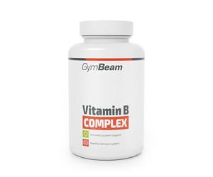 GymBeam Vitamina B Complex - Integratore con 8 Vitamine B Essenziali per il Sistema Nervoso, Cuore e Psiche - Vitamina B Complex per Vista, Pelle e Capelli Sani - 1 Compressa al Giorno, 120 cpr