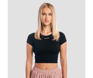 GymBeam Women‘s Aura Cropped T-Shirt Black S