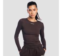 GymBeam Women‘s Aura Long Sleeve T-Shirt Tee Brown M
