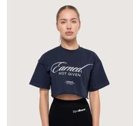 GymBeam Women‘s Earned Cropped T-shirt Midnight L