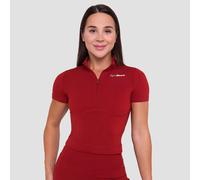 GymBeam Women‘s Ignite Cropped T-shirt Dark Red M