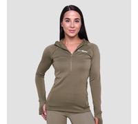 GymBeam Women‘s Pulse 1/2 Zip Running Sweatshirt Vetiver M