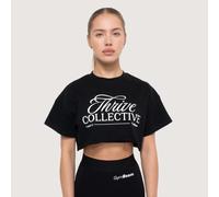 GymBeam Women‘s Thrive Cropped T-shirt Black M