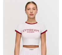 GymBeam Women‘s Varsity T-Shirt White L