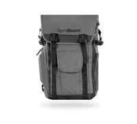GymBeam Zaino Adventure - Zaino Multifunzionale, Zaino Grande dal Design Elegante, Superficie Impermeabile, Tasche Spaziose, Ideale come Zaino da Viaggio, Palestra ed Escursioni (Grey)