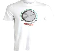 Gymer Shirt Get Your Pump On Hype Volume Level off The Scale Arrrgh Mens Short Sleeve Tshirt Top Tee White XXL