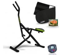 GYMFORM Ab Booster Plus + Sauna Slimmer, macchina per bodybuilding, attrezzatura per allenamento completo, esercizio aerobico multifunzionale e tonificazione, computer + fascia riduttrice effetto