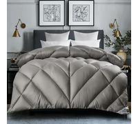 GYMIGE Piumino Invernale in Piuma D'Oca/Anatra Bianca, con Fodera in Cotone, Spesso, per Letto Singolo, Matrimoniale, Matrimoniale, King Size