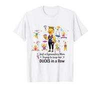 Gymnastics Mom Funny Ducks Gymnastics Mama Maglietta