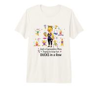 Gymnastics Mom Funny Ducks Gymnastics Mama Maglietta Premium