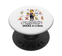 Gymnastics Mom Funny Ducks Gymnastics Mama PopSockets PopGrip Adesivo