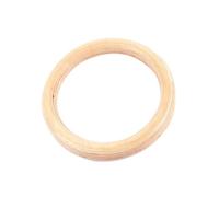 Gymnastics Rings - Professional Birch Wood Design, Natural Anti-Slip Grip,