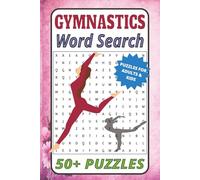 Gymnastics Word Search: Easy to read Pink Colour Themed Sports word search Book | 50+ word search puzzles gift for women, adults and Kids
