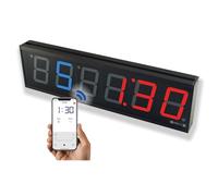 GymNext Flex Timer - Edizione Palestra - Orologio da Parete LED Digitale - Controllo dal Bluetooth tramite l’app