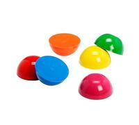 Gymnic Junior Stones Set di 6 semisfere Ø 14 cm propriocettive gonfiabili per bambini, ideali per esercizi di equilibrio, coordinazione e attività ludiche