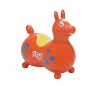 GYMNIC- Cavallo Gonfiabile per Saltare Rody Max - Versione Grande-Sviluppa Equilibrio e Motricità, Colore Arancione, 8005