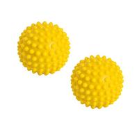 Gymnic Sensyball Palla sensoriale Ø 10 gialla 2 pz gonfiabile per massaggio, riflessologia e ginnastica dolce, con rilievi tattili per stimolazione e rilassamento muscolare