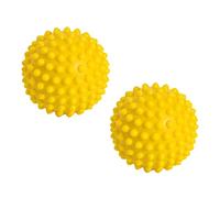 Gymnic Sensyball Palla sensoriale Ø 10 gialla 2 pz gonfiabile per massaggio, riflessologia e ginnastica dolce, con rilievi tattili per stimolazione e rilassamento muscolare