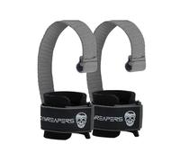 Gymreapers Cinghie per sollevamento pesi con tasselli, cinghie da polso per sollevamento pesi, allenamento stacco da polso, cuciture rinforzate e imbottite, accessori da palestra per forza e presa in