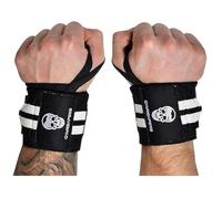 Gymreapers Fasce per Polso per Sollevamento Pesi (Grado da Competizione) Supporto per Polso di Qualità Professionale da 18" con Passante per Pollice Resistente - La Migliore Fascia per Powerlifting