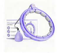 Gymside Hoopside Pro Original - Silenzioso Smart Hula Hoop, non cade, adatto per principianti, Hula Hoop da rimuovere e mantenersi in forma, con nodi massaggianti, 18 maglie rimovibili (viola)