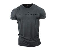 Gymtier Never Stop Growing, Short pour Homme, musculation, tout compris, faible poids, Gris, L