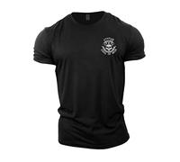 Gymtier Sons of Odin Logo Vikings T-Shirt pour Homme pour palestre, musculation, Allenamento, Sollevamento Pesi, Nero, L