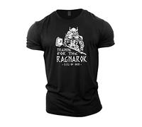 Gymtier Sons of Odin Training for Ragnarok Vikings T-Shirt pour Homme pour palestre, musculation, Allenamento, Sollevamento Pesi, Nero, Taglia S
