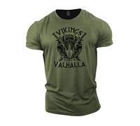 Gymtier Sons of Odin, Victory ou Valhalla Vikings, vêtements pour Hommes pour palestre, musculation, Allenamento, Pesi, Vert, M