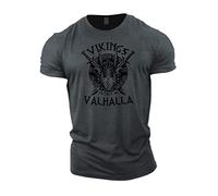 Gymtier Sons of Odin, Victory ou Valhalla Vikings, vêtements pour Hommes pour palestre, musculation, Allenamento, Sollevamento Pesi, Grigio, Taglia S