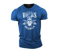 Gymtier Sons of Odin Vikings Valhalla T-Shirt pour Homme pour palestre, musculation, Allenamento, Sollevamento Pesi, Abbigliamento, Blu Reale, XL