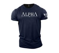 Gymtier Spartan Forged Alpha T-Shirt pour Homme pour palestre, musculation, Allenamento, Sollevamento, Abbigliamento, Blu Marino, M